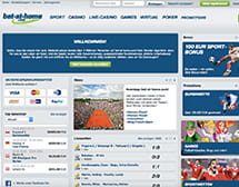 Die Startseite von bet-at-home