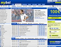 Mybet punktet mit einem übersichtlichen Aufbau