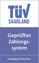 TÜV-geprüftes Zahlungssystem